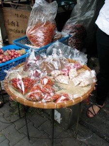 Chilis in the market Chilis in the market