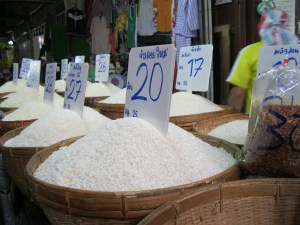 Rice in the market Rice in the market